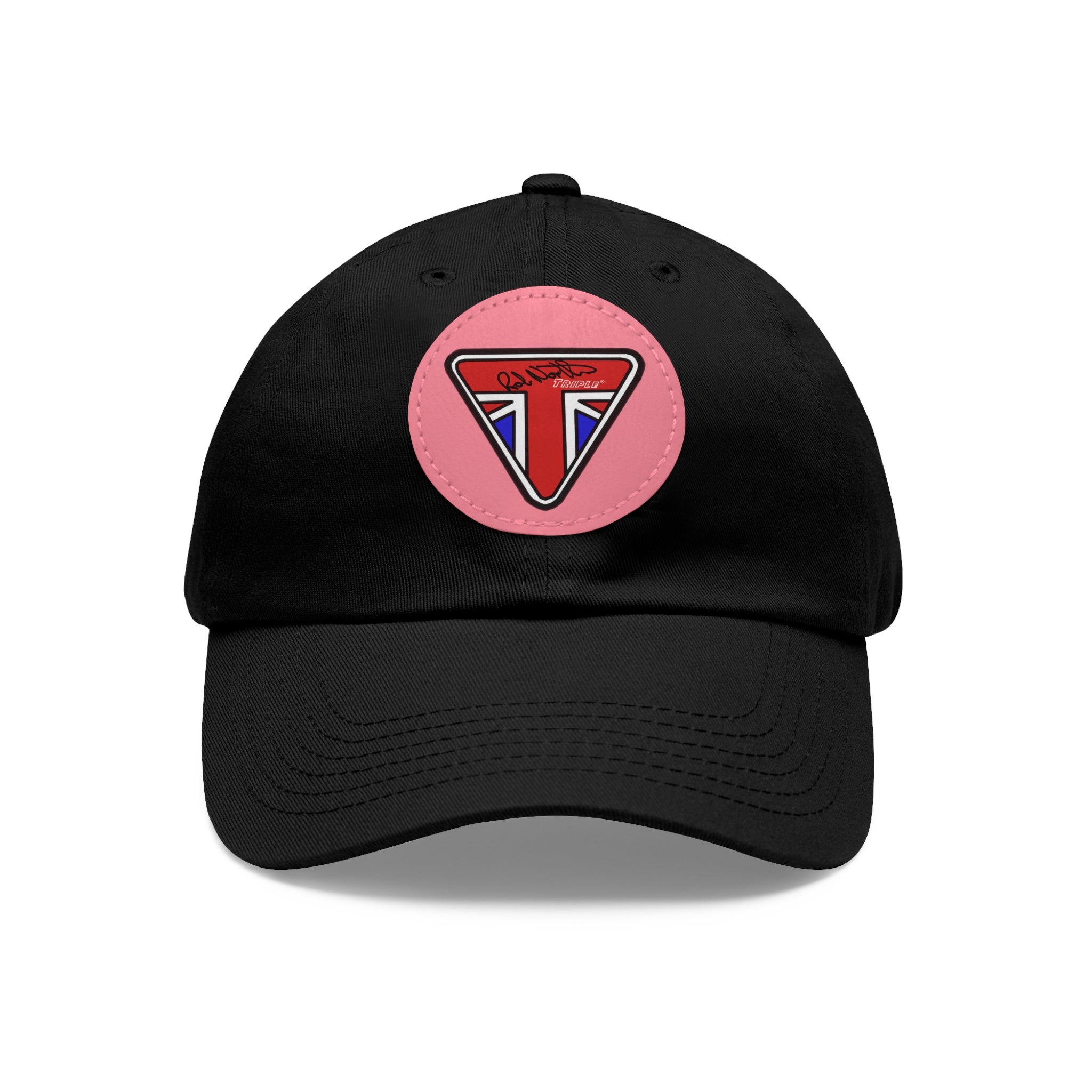 Rob North Triple Dad Hat with Leather Patch (Round)