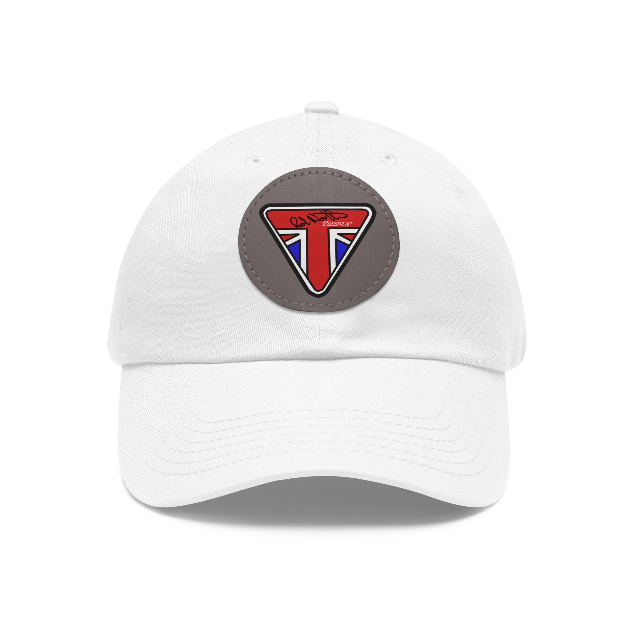 Rob North Triple Dad Hat with Leather Patch (Round)