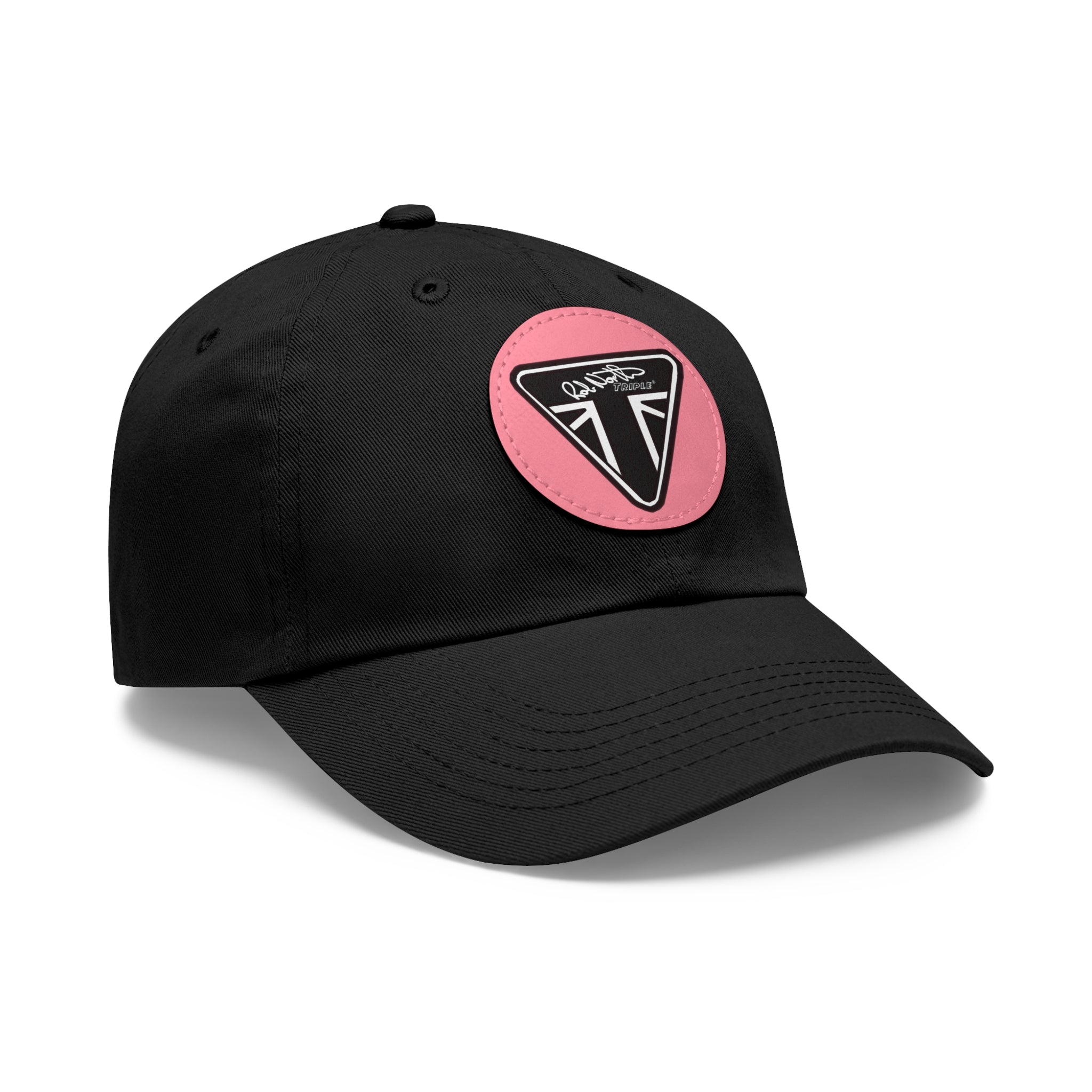 Rob North Triple Dad Hat with Leather Patch (Round)