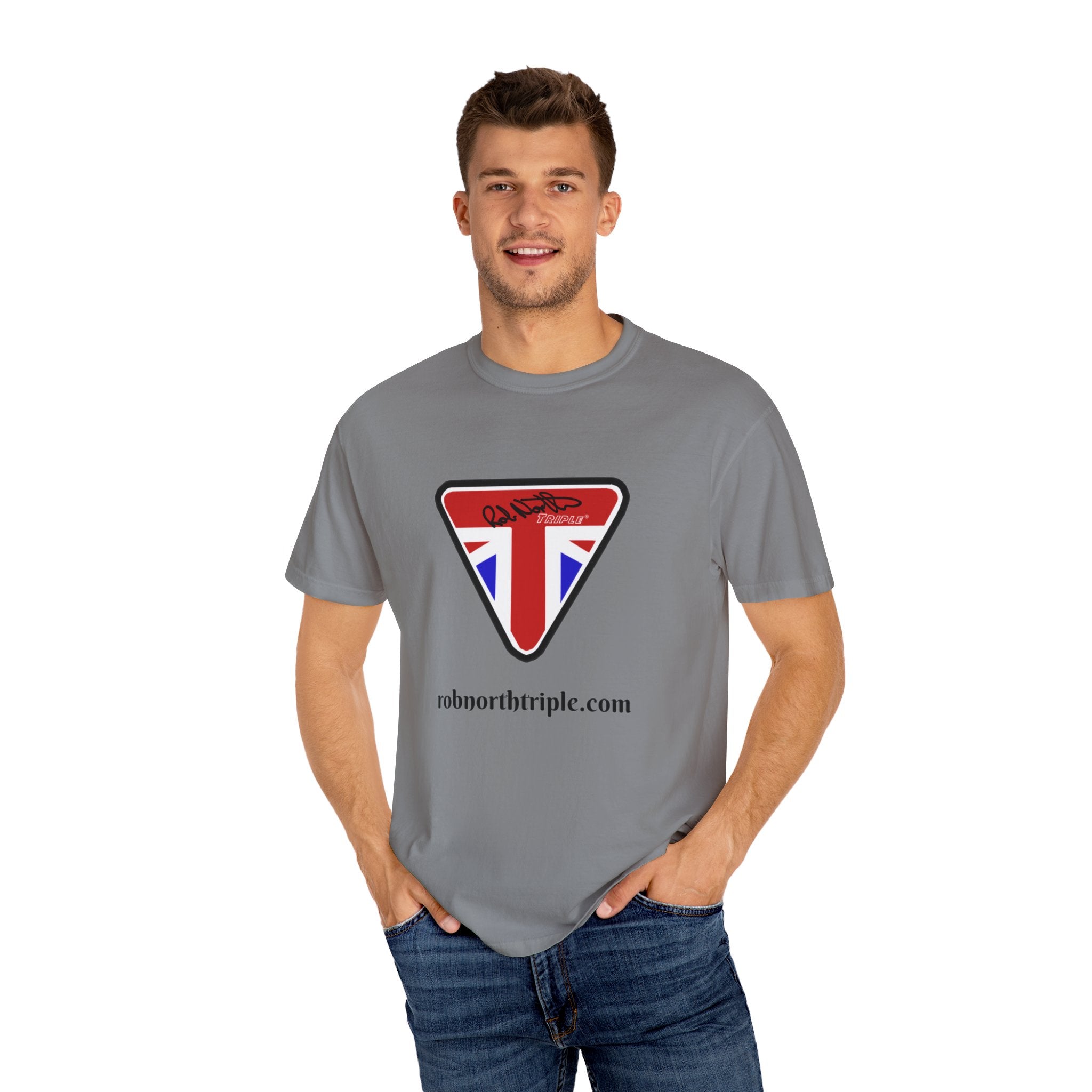 Rob North Triple Unisex Garment-Dyed T-shirt