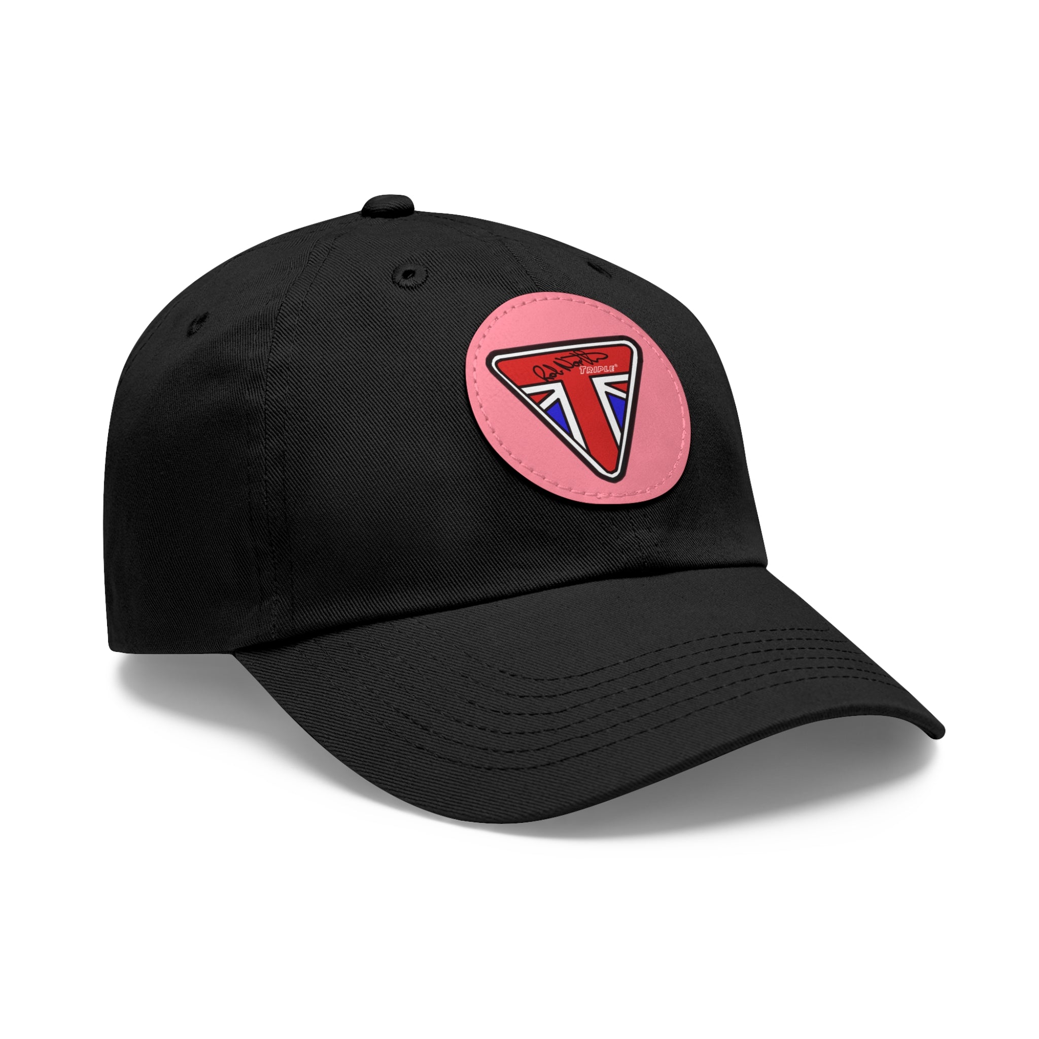 Rob North Triple Dad Hat with Leather Patch (Round)