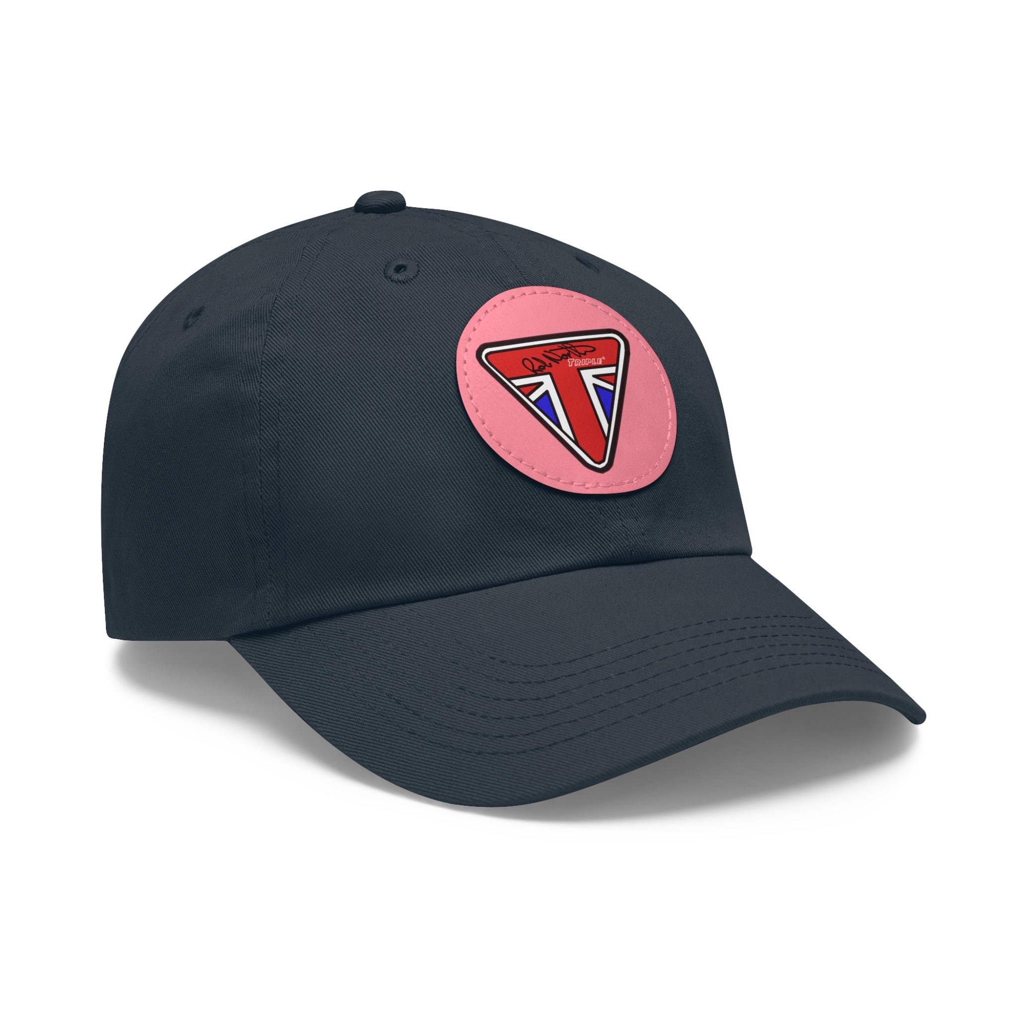 Rob North Triple Dad Hat with Leather Patch (Round)