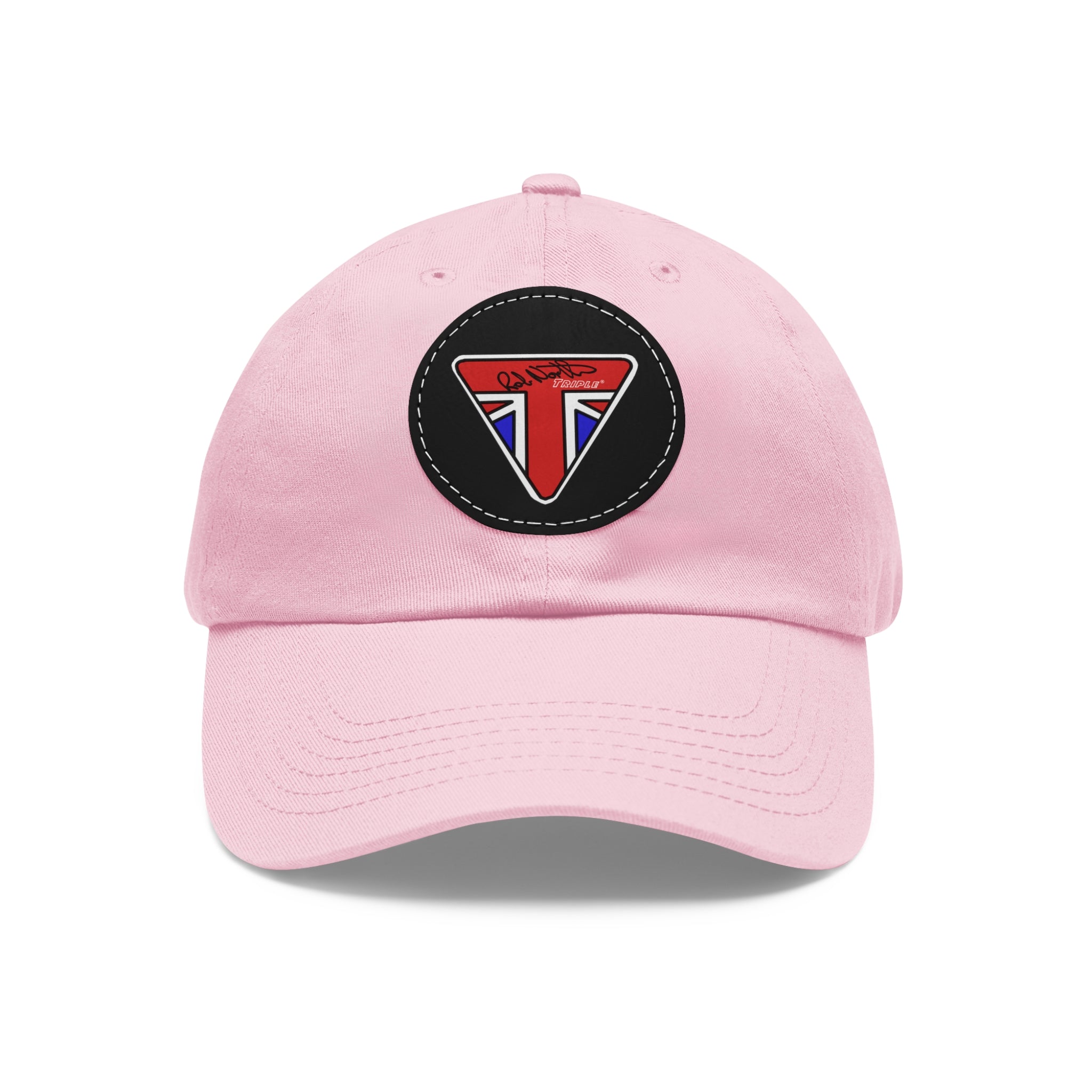 Rob North Triple Dad Hat with Leather Patch (Round)