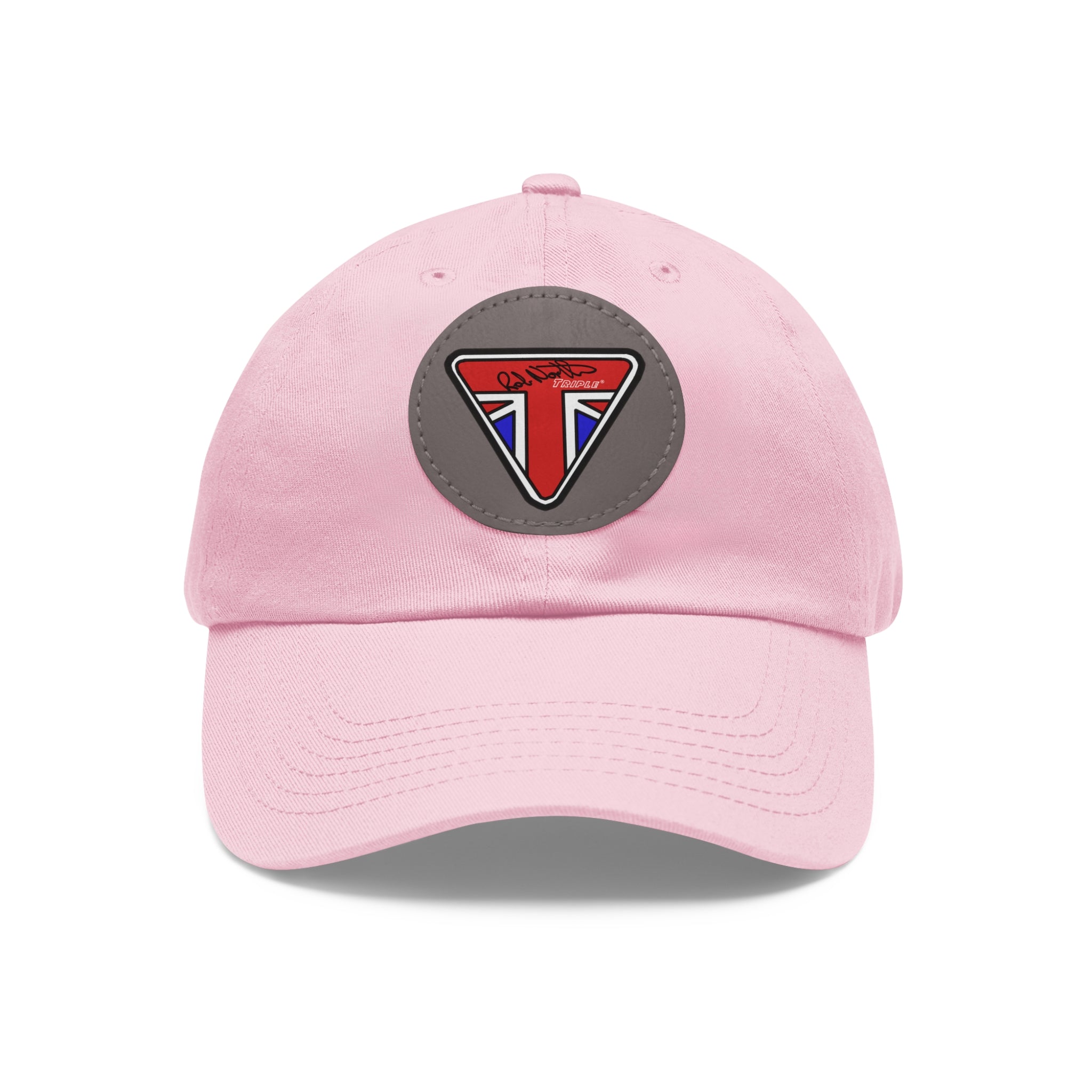 Rob North Triple Dad Hat with Leather Patch (Round)