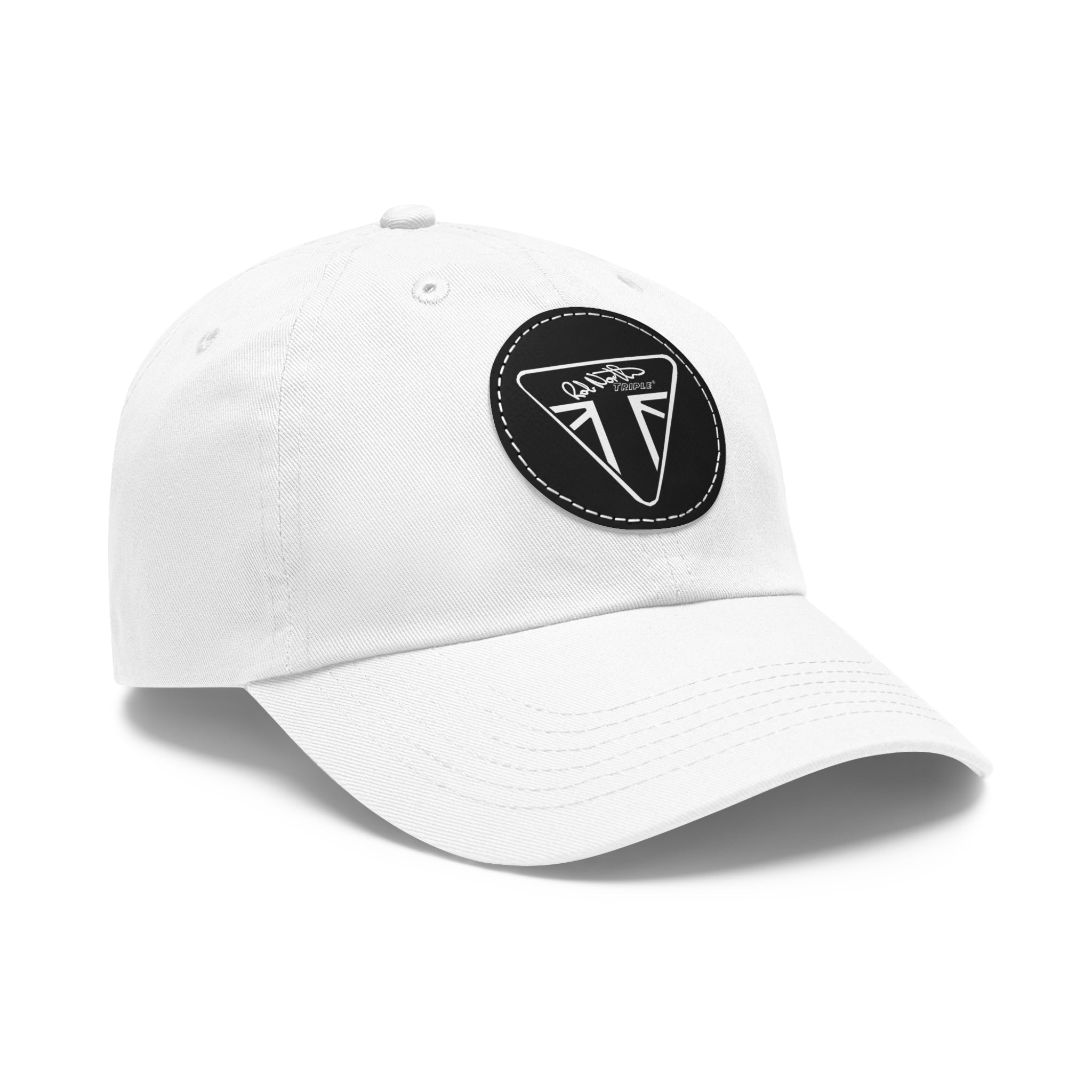 Rob North Triple Dad Hat with Leather Patch (Round)