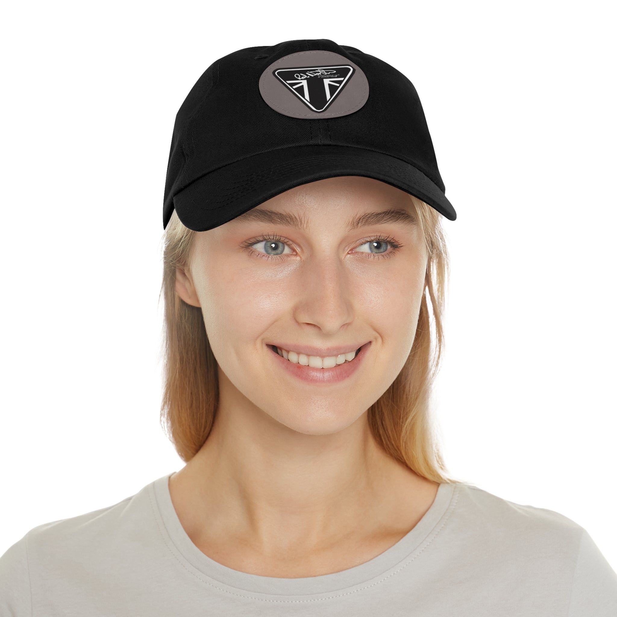 Rob North Triple Dad Hat with Leather Patch (Round)