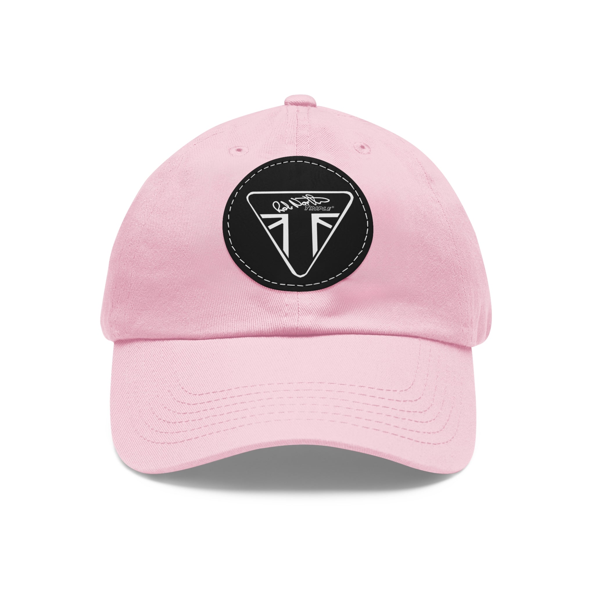 Rob North Triple Dad Hat with Leather Patch (Round)