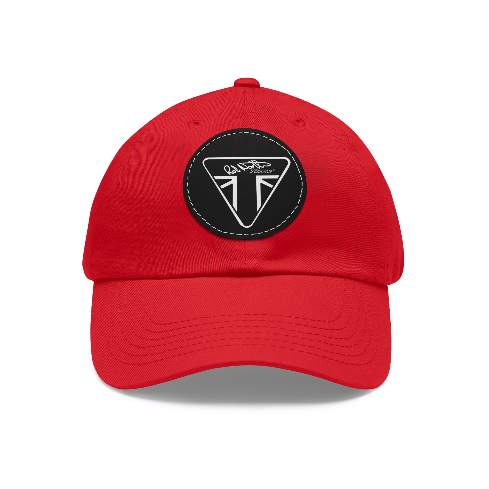 Rob North Triple Dad Hat with Leather Patch (Round)