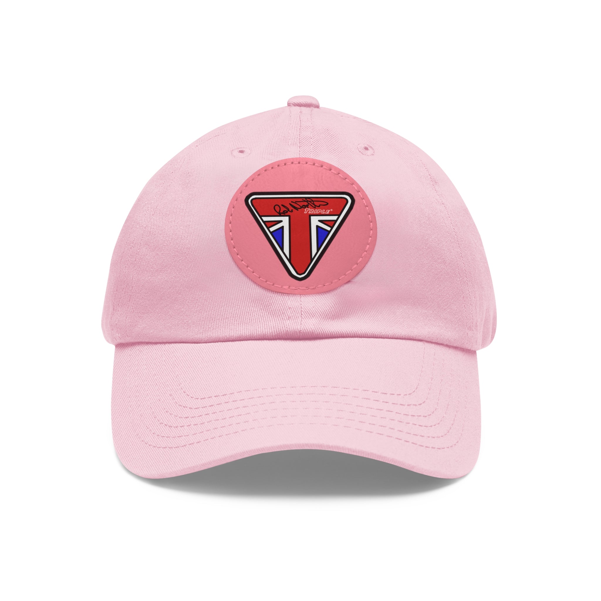 Rob North Triple Dad Hat with Leather Patch (Round)