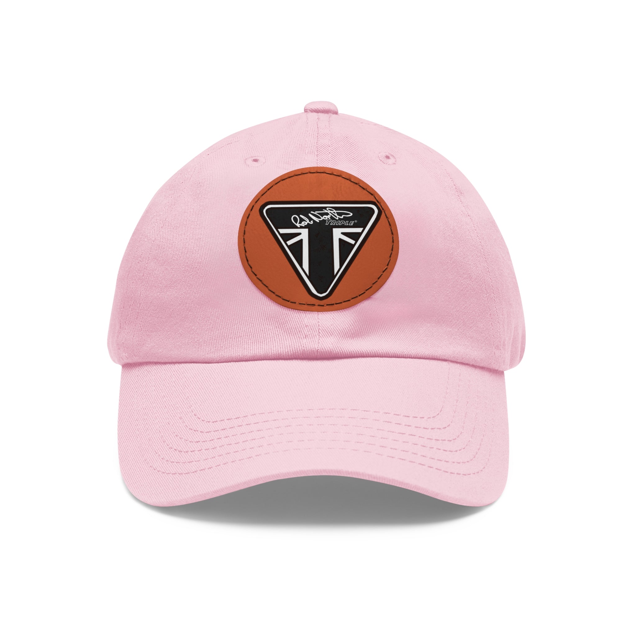 Rob North Triple Dad Hat with Leather Patch (Round)