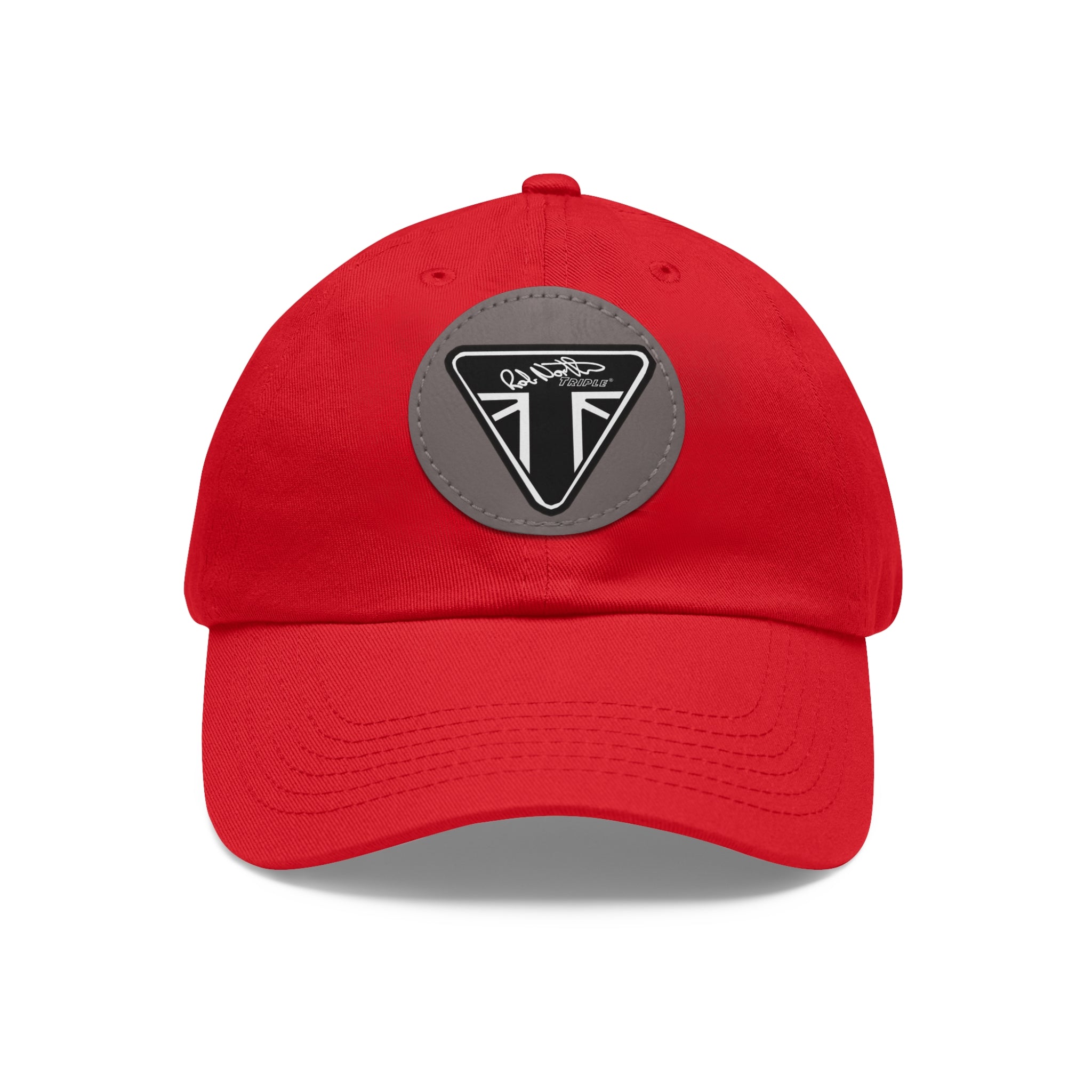 Rob North Triple Dad Hat with Leather Patch (Round)