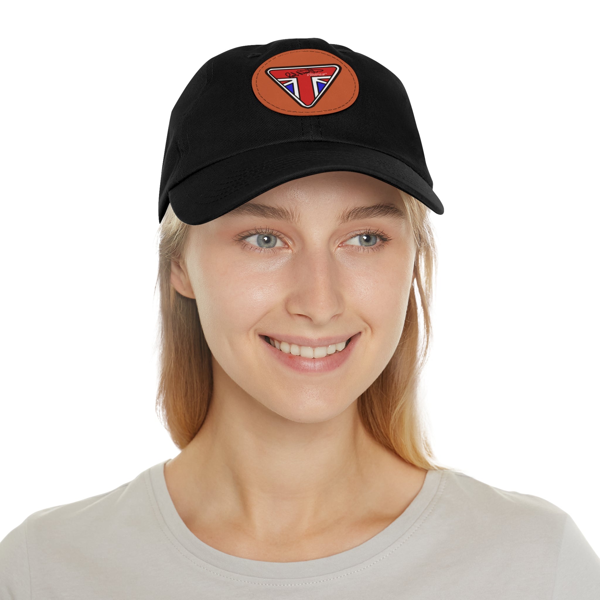 Rob North Triple Dad Hat with Leather Patch (Round)