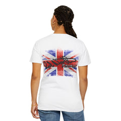 Rob North Triple UK Flag Unisex Garment-Dyed T-shirt