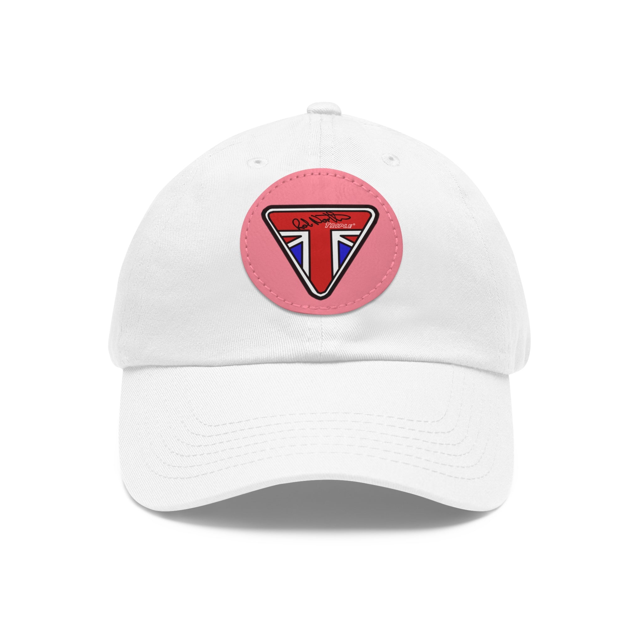 Rob North Triple Dad Hat with Leather Patch (Round)