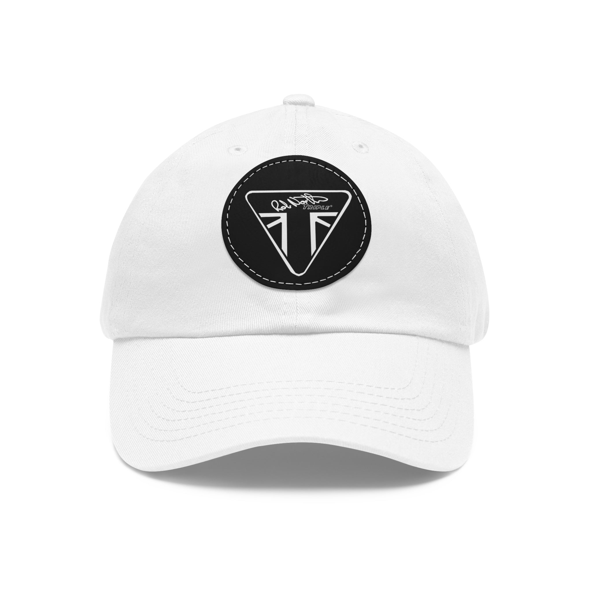 Rob North Triple Dad Hat with Leather Patch (Round)